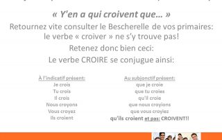 verbe croire au présent