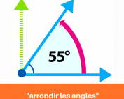Un angle de 55° et un angle de 90°